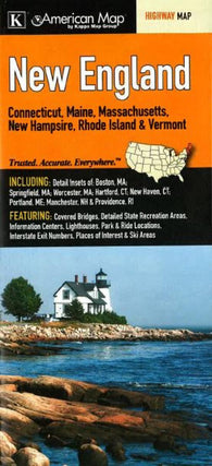 Buy map New England, Regional Map by Kappa Map Group