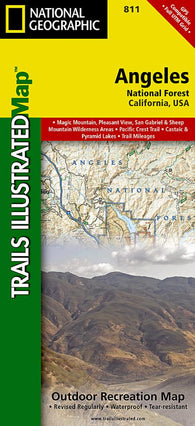 Buy map Angeles National Forest : California, USA