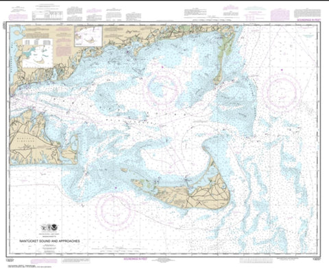 Buy map Nantucket Sound and Approaches (13237-42) by NOAA
