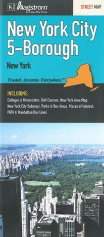 Buy map New York City, New York, 5-Borough by Kappa Map Group