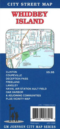 Buy map Whidbey Island, Oak Harbor, Washington by GM Johnson