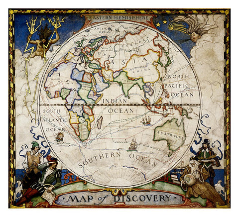 Buy map Map of Discovery, Eastern Hemisphere [Tubed]