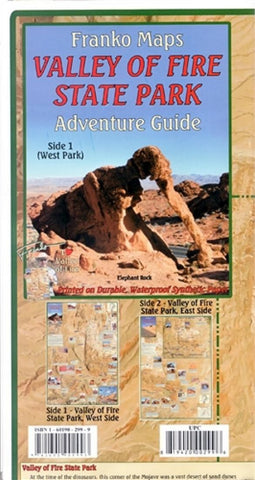 Buy map Valley of Fire State Park Adventure Guide, Folded Map by Frankos Maps Ltd.