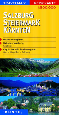 Buy map Salzuburg, Steiermark and Karnten, Austria by Kunth Verlag