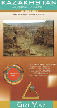 Buy map Kazakhstan Geographical Map