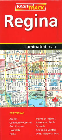 Buy map Regina Saskatchewan, Fast Track laminated map by Canadian Cartographics Corporation