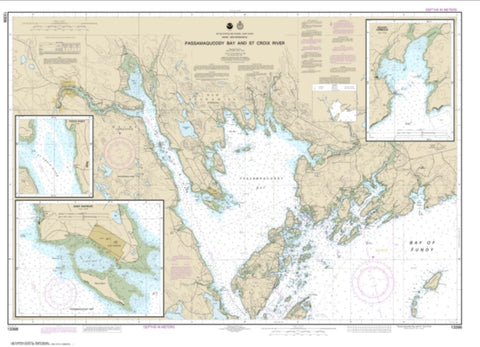 Buy map Passamaquoddy Bay and St. Croix River; Beaver Harbor; Saint Andrews; Todds Point (13398-4) by NOAA