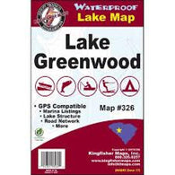 Buy map Greenwood Lake, SC Fishing Map