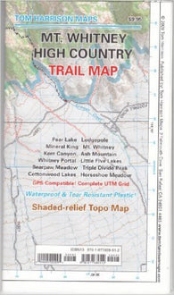 Buy map Mount Whitney High Country Trail Map by Tom Harrison Maps