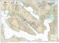 Buy map Gastineau Channel and Taku Inlet; Juneau Harbor (17315-25) by NOAA