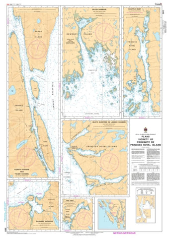 Buy map Plans Vicinity of/Proximite de Princess Royal Island by Canadian Hydrographic Service