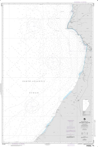 Buy map Cap Ghir To Sidi Ifni (NGA-51300-4) by National Geospatial-Intelligence Agency