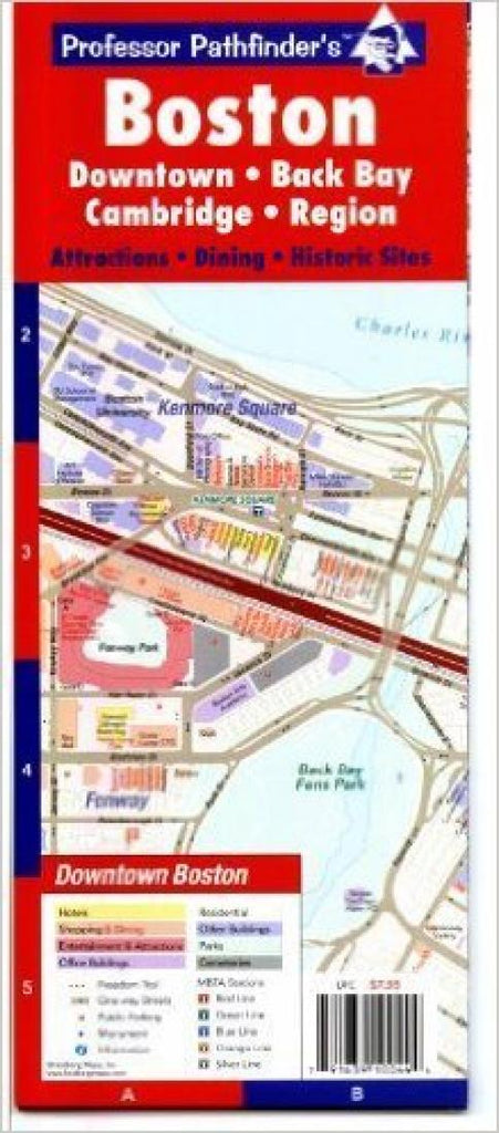 Buy map: Boston, Massachusetts including Downtown, Back Bay and ...