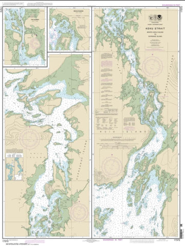 Buy map Keku Strait-Monte Carlo Island to Entrance Island; The Summit; Devils Elbow (17372-12) by NOAA