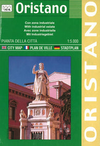 Buy map Oristano, Italy by Litografia Artistica Cartografica