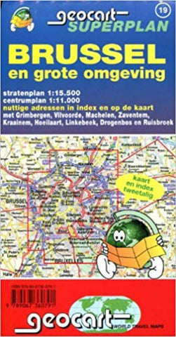 Buy map Brussel en grote omgeving = Bruxelles et grande banlieue