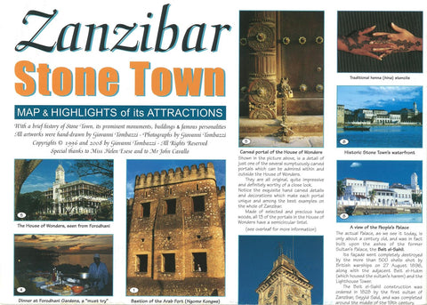 Buy map Zanzibar : stone Town