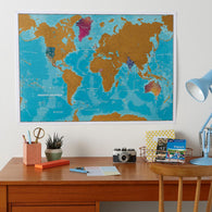 Buy map Scratch the World - Watercolor