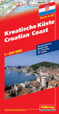 Buy map Kroatische Küste : Euro map = Croatian Coast