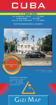 Buy map Cuba, Geographical Map by GiziMap