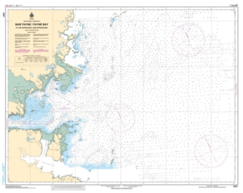 Buy map Payne Bay and Approaches by Canadian Hydrographic Service