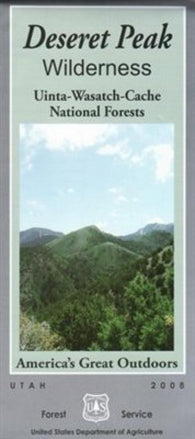 Buy map Uinta-Wasatch-Cache National Forest - Deseret Peak Wilderness Map