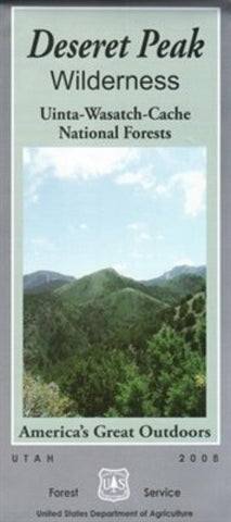 Buy map Uinta-Wasatch-Cache National Forest - Deseret Peak Wilderness Map