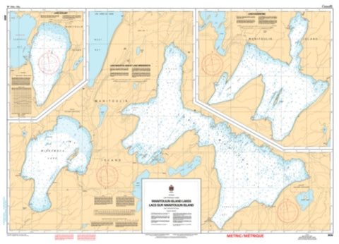 Buy map Manitoulin Island Lakes/Lacs Sur Manitoulin Island by Canadian Hydrographic Service