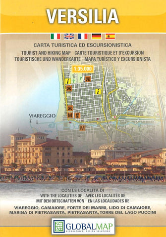 Buy map Versilia-Massa Carrara, Italy by Litografia Artistica Cartografica