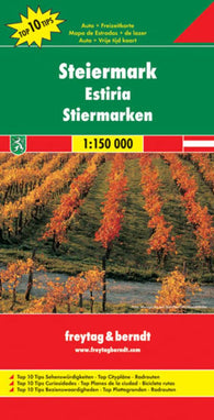 Buy map Styria, Austria by Freytag-Berndt und Artaria