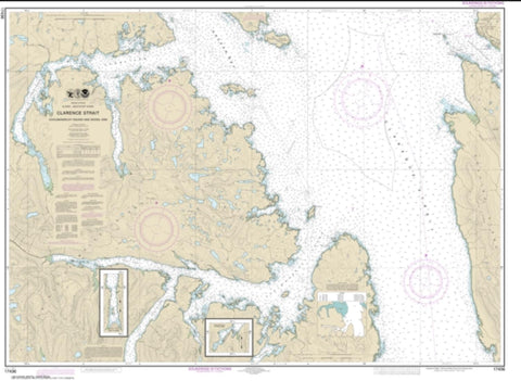 Buy map Clarence Strait, Cholmondeley Sound and Skowl Arm (17436-10) by NOAA