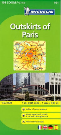 Buy map Paris, Outskirts Of Paris, Zoom Map (101) by Michelin Maps and Guides