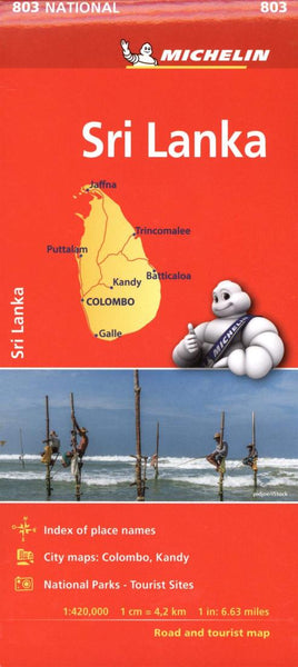 Buy map Sri Lanka : Road & Tourist Map : 1:420,000