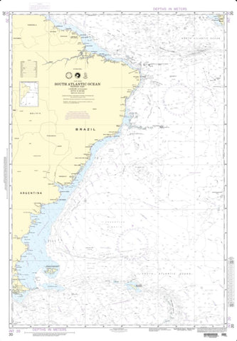 Buy map Coast Of South America (NGA-20-3) by National Geospatial-Intelligence Agency