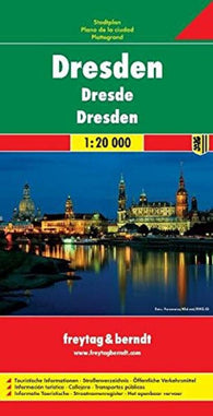 Buy map Dresden, Germany by Freytag-Berndt und Artaria