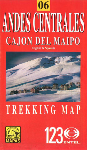 Buy map Andes Centrales and Cajon del Maipo, Chile by Juan Luis Mattassi Alonso