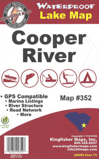Buy map Cooper River, SC Fishing Map