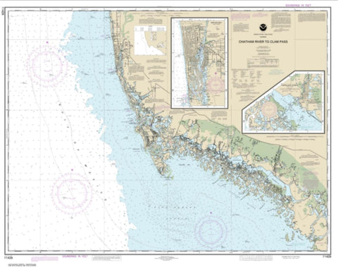 Buy map Chatham River to Clam Pass; Naples Bay; Everglades Harbor (11429-23) by NOAA