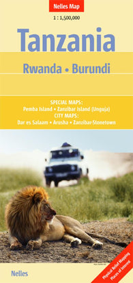 Buy map Tanzania, Rwanda and Burundi by Nelles Verlag GmbH
