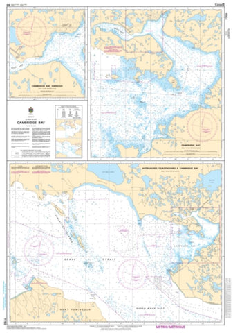 Buy map Approaches to/Approches a Cambridge Bay by Canadian Hydrographic Service