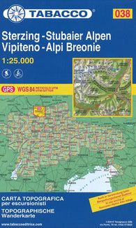Buy map Vipiteno - Alpi Breonie/Sterzing - Stubaier Alpen