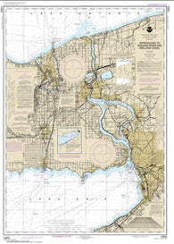 Buy map Approaches to Niagara River and Welland Canal (14822-32) by NOAA