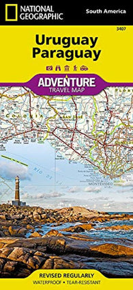 Buy map Uruguay, Paraguay (National Geographic Adventure Map)