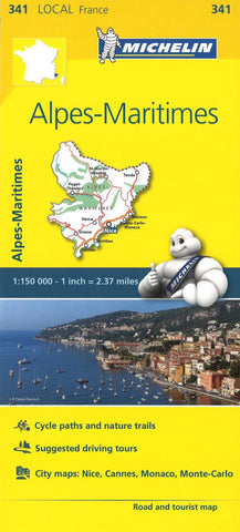 Buy map Alpes Maritimes, France (341) by Michelin Maps and Guides
