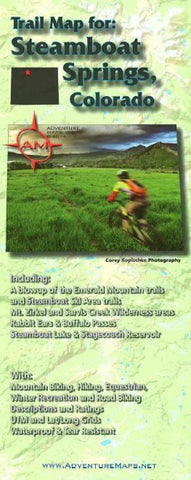 Buy map Steamboat Springs, CO, Trail Map by Adventure Maps