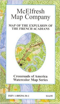 Buy map Map of the Expulsion of the French Acadians