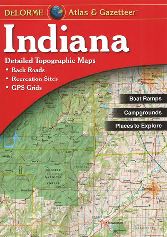 Buy map Indiana, Atlas and Gazetteer by DeLorme