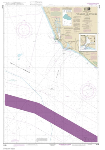Buy map Port Hueneme And Approaches; Port Hueneme (18724-3) by NOAA