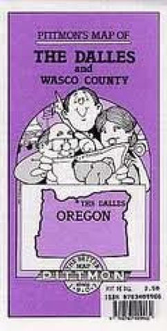 Buy map The Dalles and Wasco County, Oregon by Pittmon Map Company