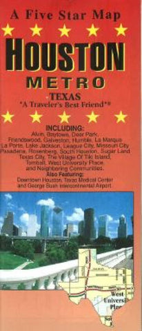 Buy map Houston, Texas, Metro by Five Star Maps, Inc.